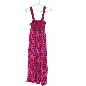 Entro Boho Pink Pattern Jumpsuit Size Medium
